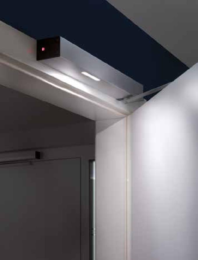 Geïntegreerde LED-verlichting Alleen bijdeurmeesters De verlichtingsfuncties van de DM60 kunnen eenvoudig en telkens opnieuw aan de omstandigheden worden aangepast.