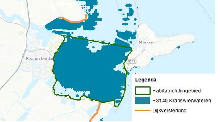76 van 183 6.2.2 Habitattypen De aanwezigheid van het habitattype Kranswierwateren is alleen relevant voor het Habitatrichtlijndeel van het Natura 2000-gebied Markermeer & IJmeer.