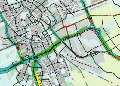 De kaarten zijn gemaakt met behulp van het gedynamiseerde regiomodel, op basis van de verkeersintensiteiten die zijn berekend met het statische Regiomodel Groningen-Assen.