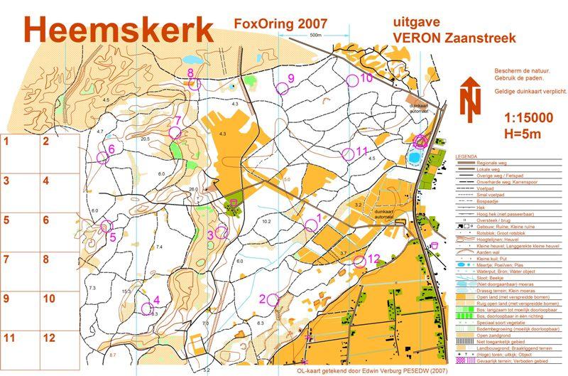 UITSLAGEN 80m FoxOring te Heemskerk op 16-12-2007 www.veron.nl/afdeling/zaanstreek/vossenjagen/uitslagen/result_heemskerk_16-december-2007.