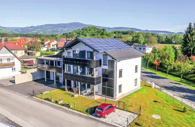 Appartementsgebouw In Oostenrijk Elektriciteitsnet Een 24 kwh net-gekoppeld GREENROCK systeem om het eigen verbruik van de PV te verhogen, inclusief een noodstroom voorziening en eilandbedrijf.