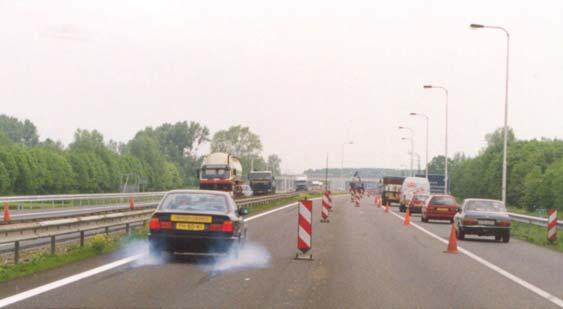 remvertraging in de weg, kan alleen de remvertraging met