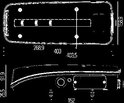 ACHTERLICHTEN 59 1) MAN FULL-LED-ACHTERLICHT VOOR TRUCKS Full-led-achterlicht voor horizontale montage. Met standaardknipperlicht. Met Glowing-Body-streepoptiek. Verwisselbaar optiekvrij lampglas.