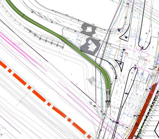 Figuur 5: schetsvoorstel bypass afrit naar 's-gravelandseweg Zodoende moet het verkeer richting Schiedam-noord bij de openstelling van de zuidelijke afrit gebruik maken van de twee verbindingen ter