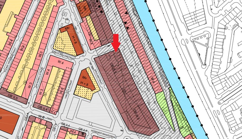 Bestemmingsplan Het geheel valt onder de regels van het bestemmingsplan 'Bospolder-Tussendijken' van de Gemeente Rotterdam, onherroepelijk d.d. 25 februari 2009 en is bestemd voor 'gemengde bebouwing' III.