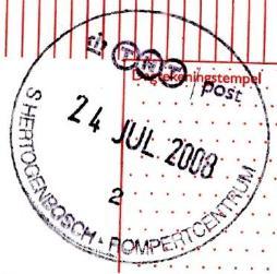 Postkantoren BV) S HERTOGENBOSCH - ROMPERTCENTRUM # 1 met dank aan Jan Hoogveld