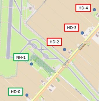 Analyse bijdrage taxiënde vliegtuigen A. Geldige uren worden geselecteerd: meting beschikbaar, vliegtuigen aanwezig, windsnelheid > 1,5 m/s 1. B.