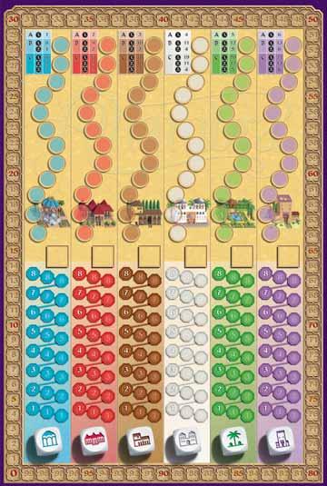 Dit spel biedt twee speelmogelijkheden: het dobbelspel en de Alcazaba-variant. Het dobbelspel is een zelfstandig spel in de Alhambra-familie.