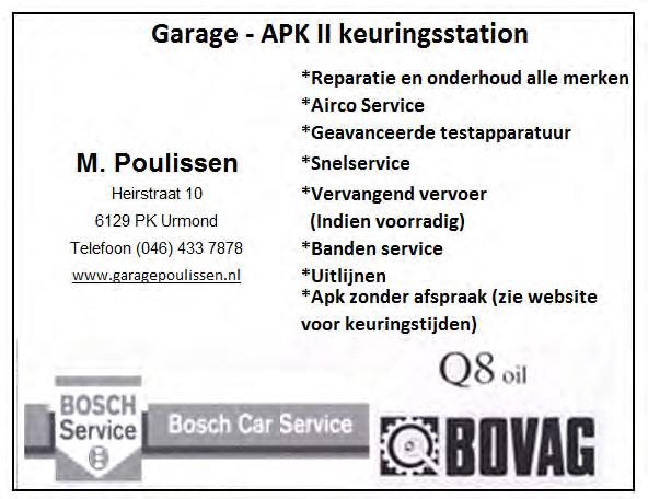 Bij Garage Poulissen is uw auto voor de Apk in betrouwbare en vakkundige handen. Wij vertrouwen op de kennis, ervaring en apparatuur van Bosch.