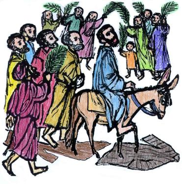 HOOFDSTUK 1 Palmpasen Jezus wist een ezel te vinden en ging erop zitten.