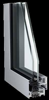 AVANTIS 70 HV Aluminium ramen met verborgen vleugel Avantis 70 HV is een hoogwaardig thermisch onderbroken 3-kamersysteem voor aluminium ramen met een bouwdiepte van 70 mm.