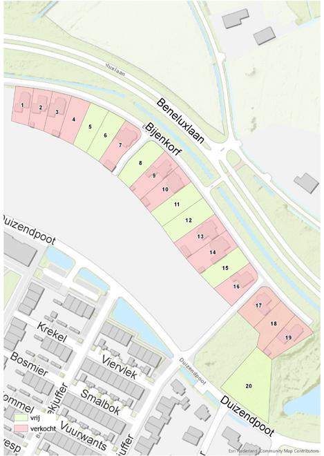 geleden enkele noodlokalen bij basisschool De Telgenkamp gesloopt. Op deze plek zijn nu drie vrije bouwkavels ontstaan.