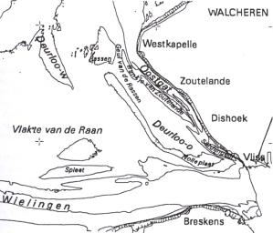 Figuur 2.2: zuidwest kust Walcheren [M.J.