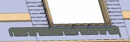 5 ) Het sjabloon positioneren en tegen de onderzijde van het raamkozijn duwen (A4 of B4 naar