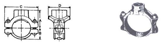 Victaulic mechanical tee style 920 verzinkt 2"x 1" 60,3 x 33,7 BSP V907303575 14,49 / stuk 2"x 1,1/4" 60,3 x 42,4 BSP V907303576 16,78 / stuk 2"x 1,1/2" 60,3 x 48,3 BSP V907303577 16,78 / stuk 2,1/2"