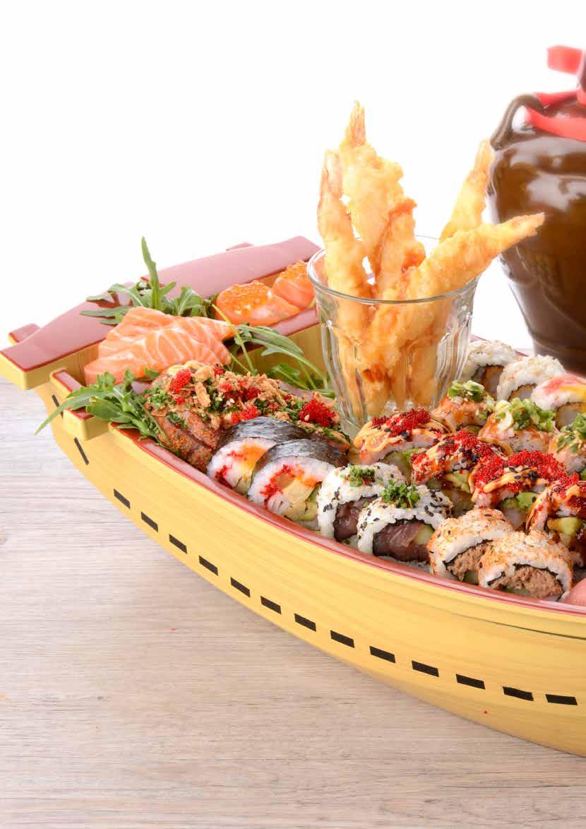 Sushi & sashimi boot Variatie van