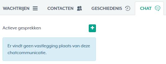 3.4 Geschiedenis Het is afhankelijk van uw rechten binnen de Operator of u dit tabblad ziet. Onder het tabblad Geschiedenis ziet u uw gesprekshistorie.