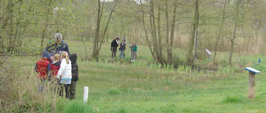 Buitenles groep 3 De kinderen verzamelen dingen in school die met water te maken hebben zoals een gieter, wc-rol, washandje, beker, limonade en vertellen elkaar waar het voor gebruikt wordt.