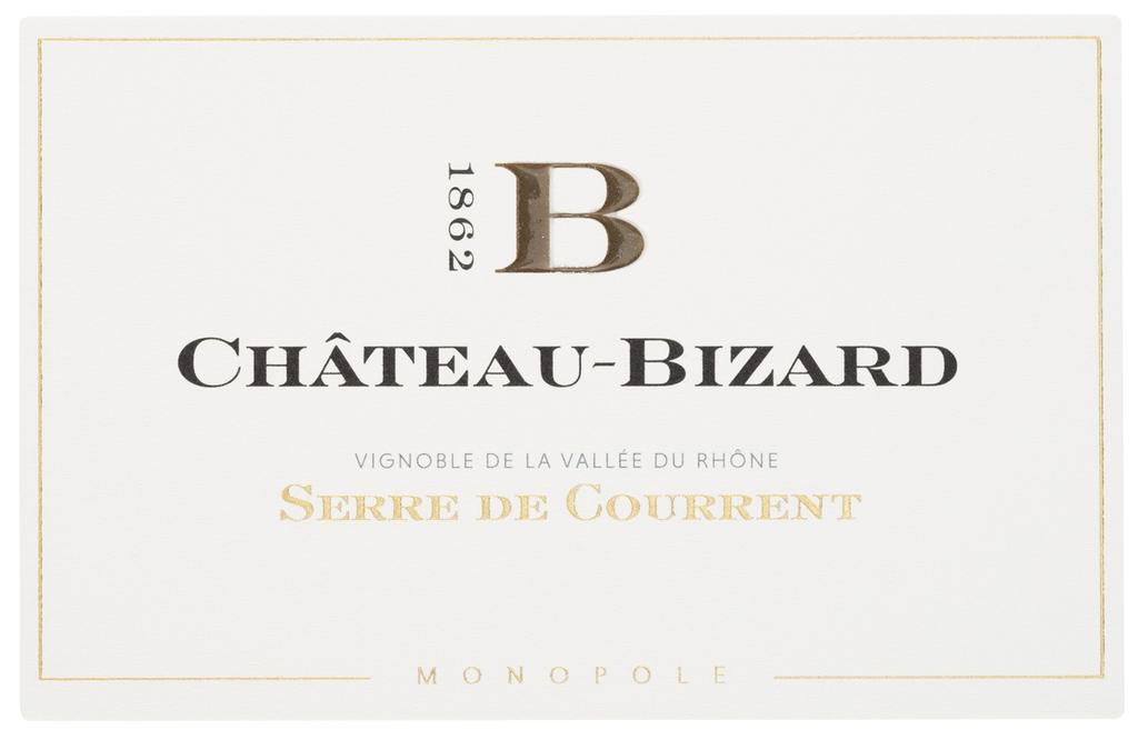 Château Bizard Wijn 9 Wijn 10 Jaar : 2015 Appellatie : AOC Grignan-les-Adhémar Bijzonderheden : Serre de Courrent ong.