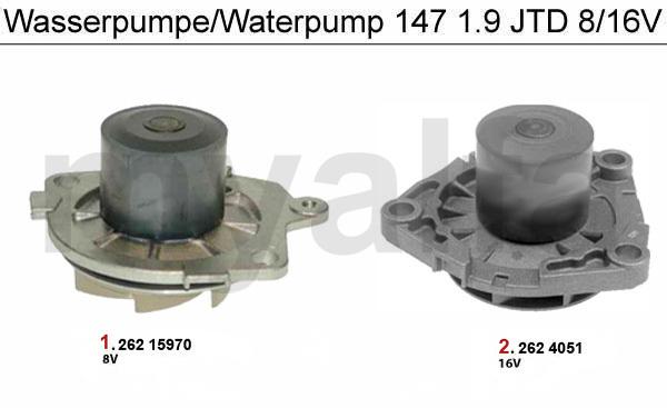 1 26215970 Waterpomp 145/6,147,156,166 1.9/2.