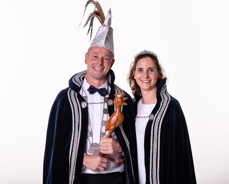 Prinsenpaar 2018-2019 Marc en Susanne v d Zanden heerser van peeltuuterrijk 2018-2019.