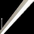 Barraluce P LED SP - Enkel Code 12771 Gemiddelde luminantie <3000 cd/m² voor radiale hoeken >65. Armatuur voor standalone installatie met eindkappen van aluminium.
