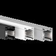Binario 3F Aluminium geëxtrudeerde track met 6 koperen geleiders (L1/L2/ L3/N/GRD/DA/DA) 16A/440V.