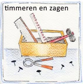 Maandag 13 augustus Activiteit: Timmeren en zagen Week 5 Techniek Vandaag gaan we aan de slag met wat ruwer materiaal. We gaan timmeren en figuur zagen.