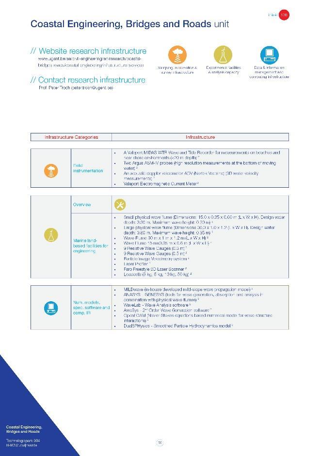 Catalogus Mariene Onderzoeksinfrastructuur 2018 Overzicht van de beschikbare onderzoeksinfrastructuur in België Overzicht per onderzoekgroep