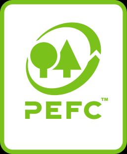 4 Dekking van het PEFC Logo Het PEFC Logo en de bijbehorende claims hebben alleen betrekking op de herkomst van de grondstof uit bos die in het gelabelde product gebruikt is.