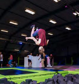 Trampoline Park JUMP ZONES & ATTRACTIES Trix Zone: Een zone met professionele high performance trampolines waarop gevorderde springers