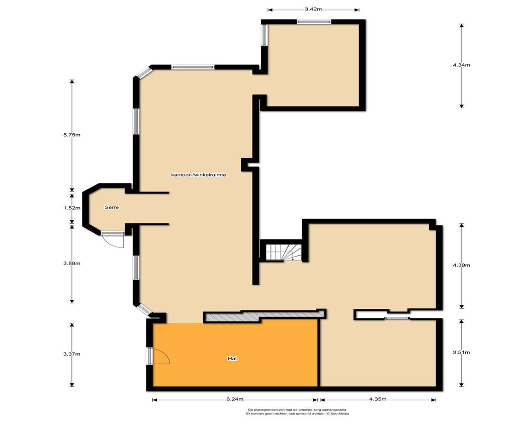 De plattegrond van de