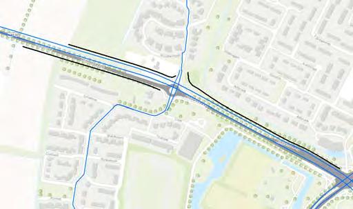 Bijlage 6A OVERDRACHTSMAATREGELEN cluster 2 (A en B) Schermlengte nodig: 670 meter Mogelijk te plaatsen scherm: 1m hoog 3357 meter lang (met resterend budget, 2m hoog 1913 meter lang na toepassing