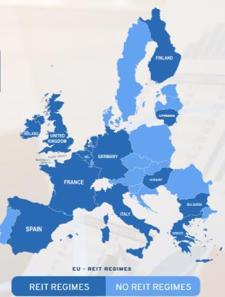De Europese REIT markt 13 landen 71 REITs c.