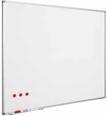 Whiteboard White board in cc profiel met wit gelakt stalen oppervlak. Eenvoudig beschrijfbaar en uitstekend droog uitwisbaar.