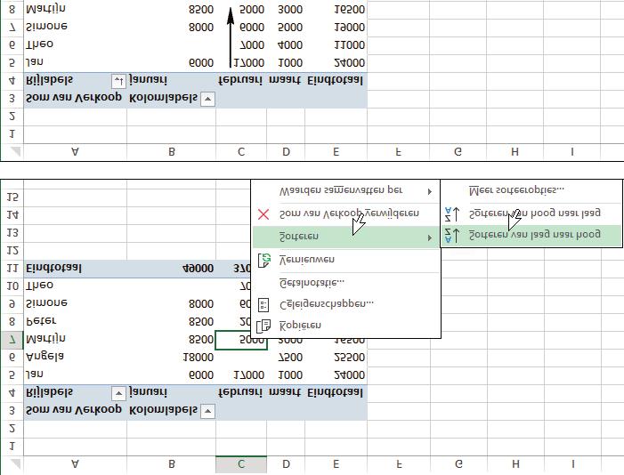 Handboek Excel 2019 Slicers verwijderen Wilt u de rechthoek met de slicer-knoppen verwijderen? 1 Klik op een wit gedeelte van deze rechthoek; de greepjes rondom worden zichtbaar.