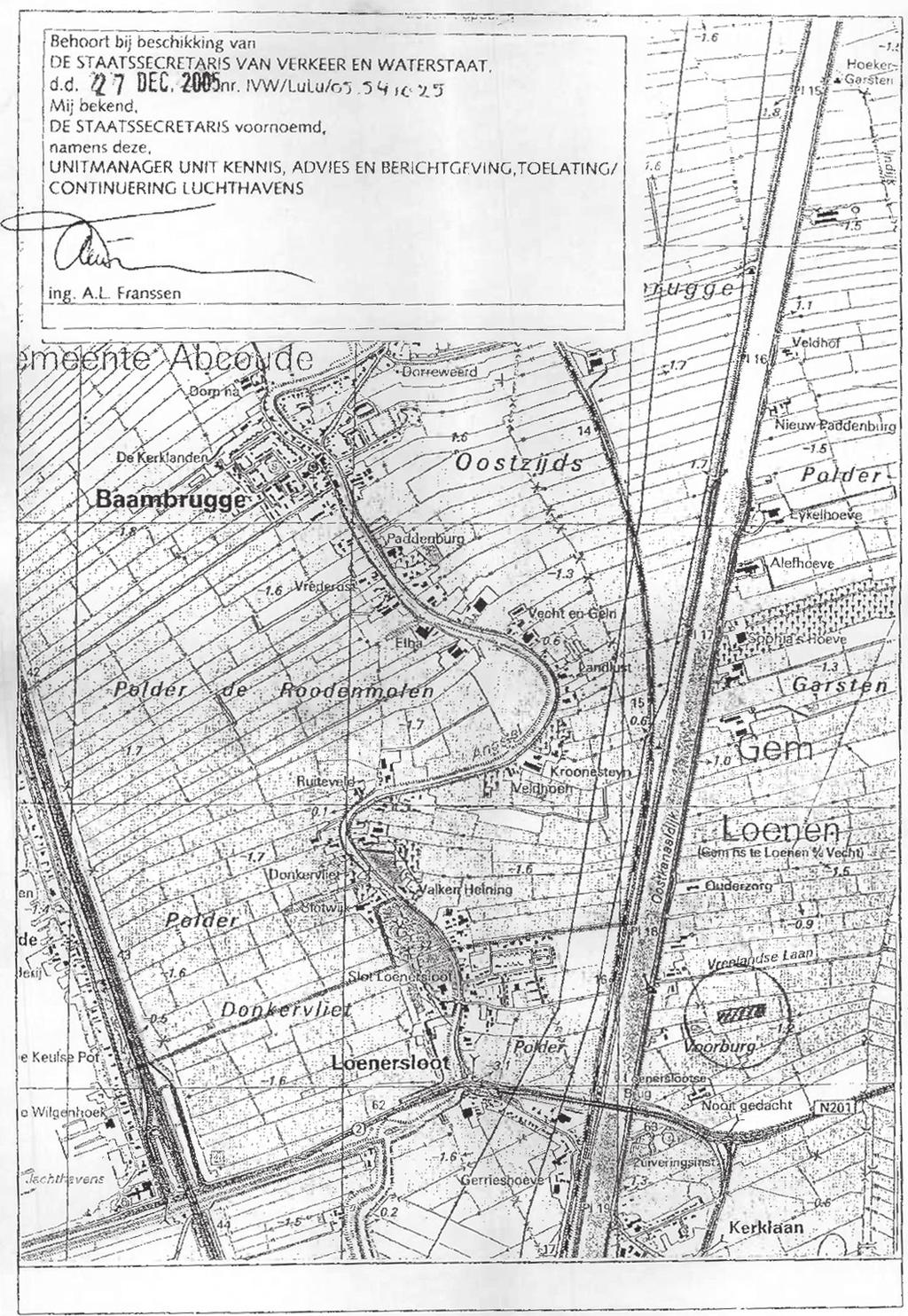 BIJLAGE 1: Kaart met luchthavengebied