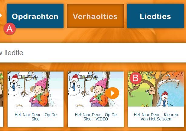 Gebrukershandleiding www.wiesneus.nl bladziede. 14 Via knop B kuj vortdaodelijk naor Het Jaor Deur Kleuren van het seizoen. Klik bij 2 op de ofspeler.