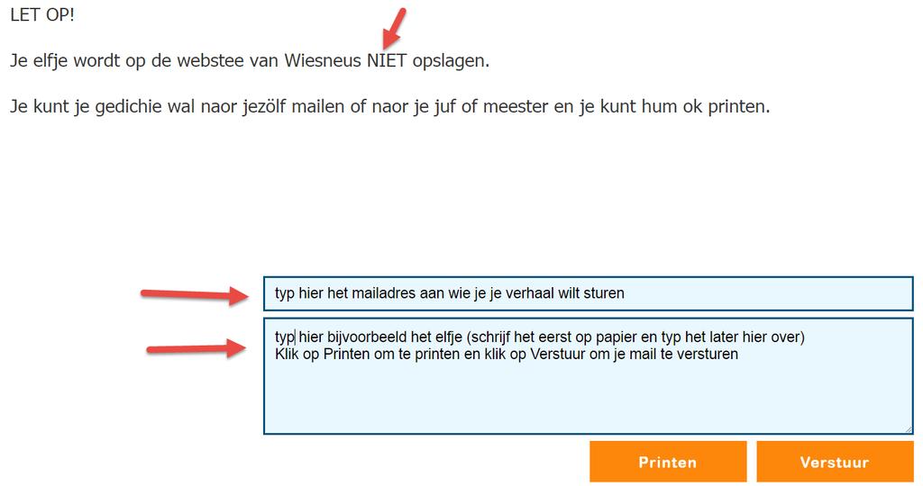 Gebrukershandleiding www.wiesneus.nl bladziede. 18 TIP: Je kunt ook eerst in WORD alles typen en daornao de tekst in WORD selecteren en kopiëren.