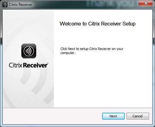 Installeren Citrix receiver