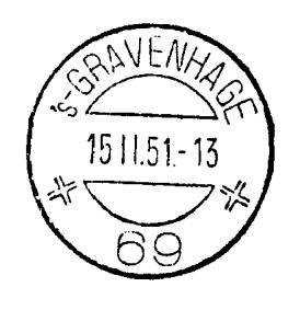 Stempel nummer 68 was het eerste exemplaar voor s-gravenhage met een open balk. Het stempel werd, samen met nummer 69, door De Munt opgeleverd op 15 februari 1951.