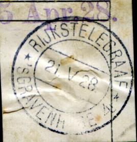 Het stempel, met de jaaraanduiding in de datumbalk en zonder uurkarakters, werd verzonden op 12 juni 1935, afgekeurd in september 1959 en naar de Centrale Werkplaats (CWP) gezonden in februari 1960.