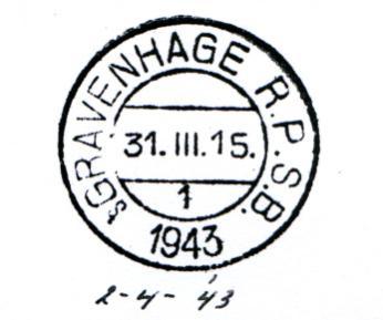 s-gravenhage Rijkspostspaarbank sgravenhage R.P.S.B. 1 LBPS 0001 Vervaardigd door De Munt in juli 1907. Het stempel, met Arabische maandcijfers, werd toegezonden op 8 juli 1907.