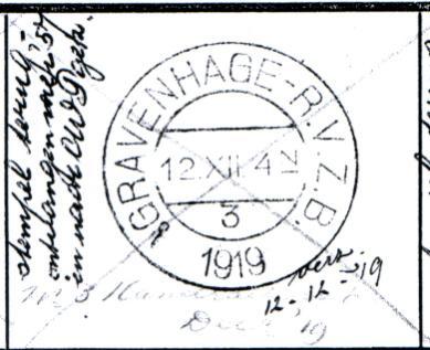 sgravenhage-r.v.z.b. 3 KBVZ 0004 Opgeleverd door De Munt op 10 december 1919.