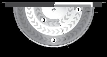 1.6. Montage deursluiter nr. TS51G Scharnierzijde Links = getekend Rechts = spiegelbeeld Boringen voor schroeven Zelfde montage voor zowel een linkse als een rechtse deur.