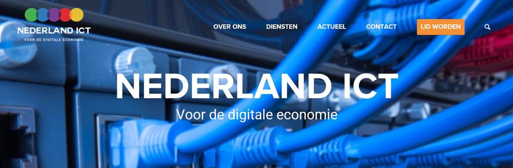 Over Nederland ICT Wij zijn een collectief van meer dan 600 ICT-bedrijven, van wereldwijde spelers tot start-ups, scale-ups en mkb-bedrijven.