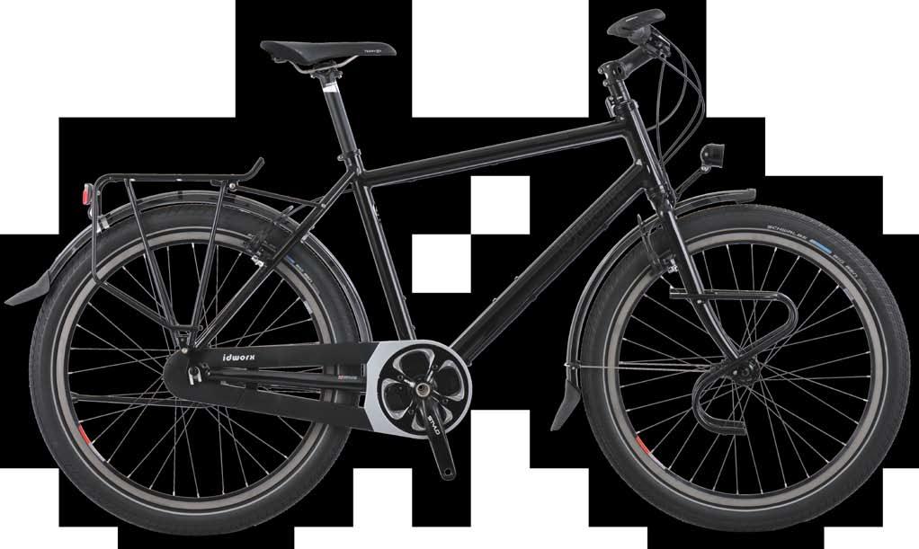 De reflector van de edelux+ koplamp is aangepast voor beter zicht óók vlak voor de fiets.