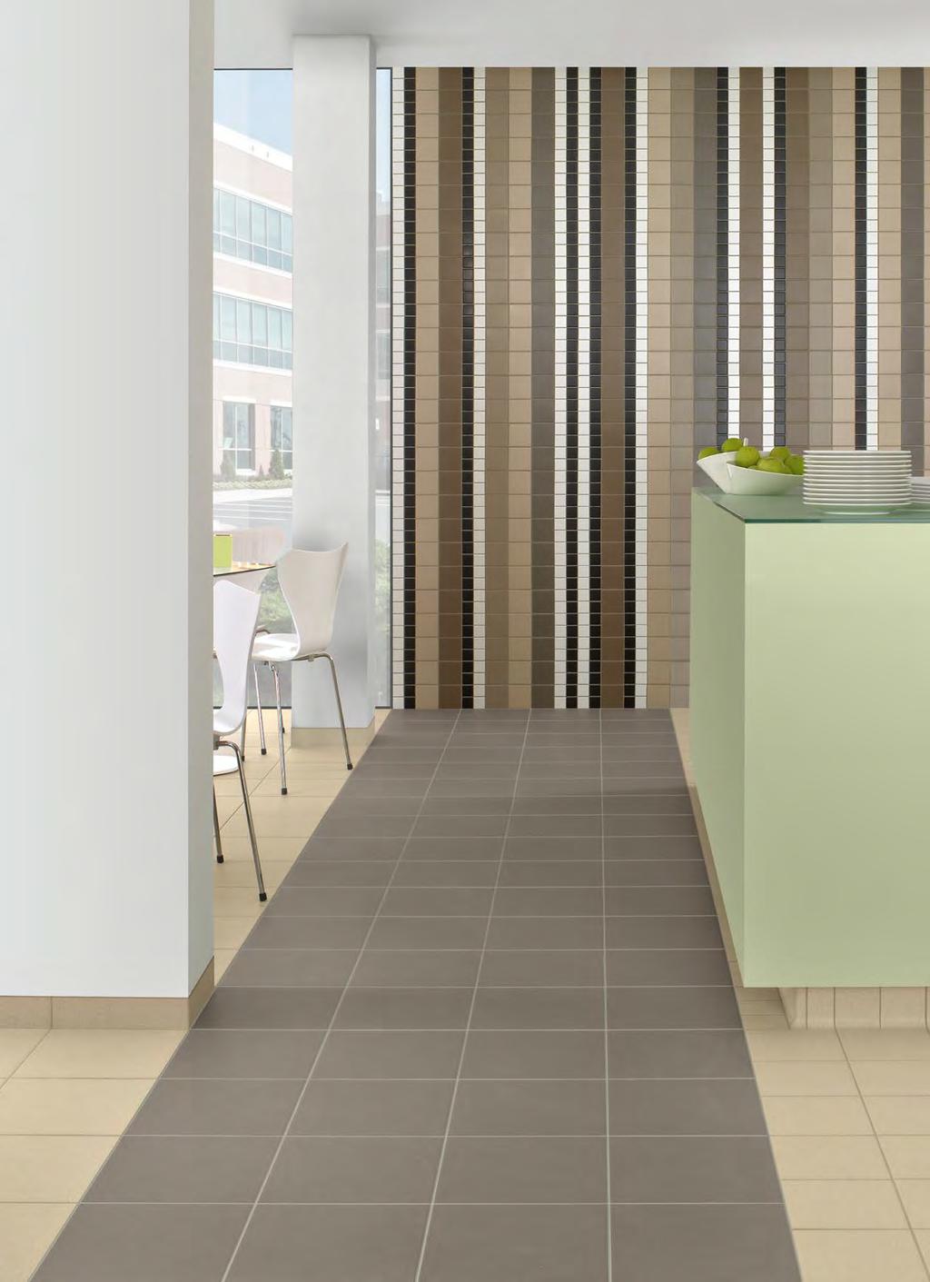 Série de carreaux en grès cérame porcelainé vilbostone teinté dans la masse pour les revêtements sol Design avec une finition granitée Différentes versions de finitions pour répondre aux exigences