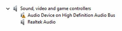 3 Vouw Audio-, video- en gamecontrollers uit. Voor de installatie Na de installatie De audio-instellingen wijzigen 1 Klik of tik op de taakbalk op het vak Zoeken, en typ vervolgens Dell Audio.