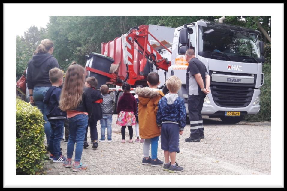 Educatie Voor start afval scheiden bezoek van afval coach, evt extra voorlichting aan docenten,